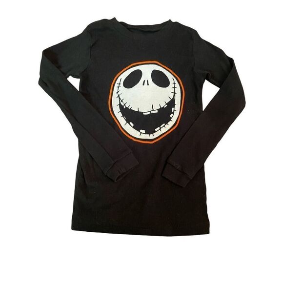 The Nightmare Before Christmas “Jack” Face Long Sleeve Black Shirt Size 8 (Boys) - Picture 2 of 6